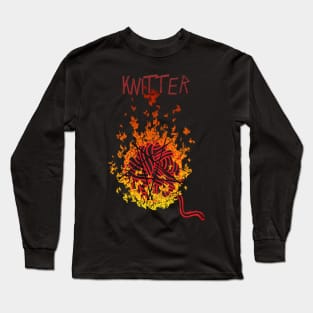 Thrash Metal Knitter Long Sleeve T-Shirt